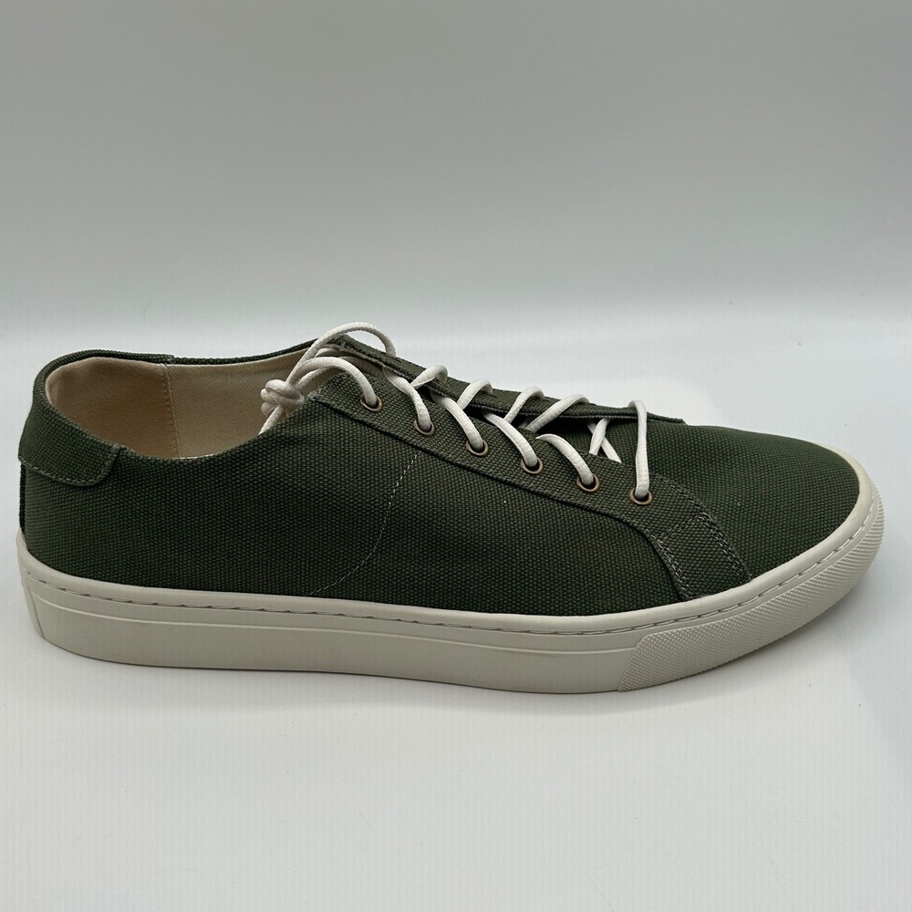 Soludos Ashbury Sneakers Men's 10, EU: 43, Green Canvas Low Top Lace Up Shoes